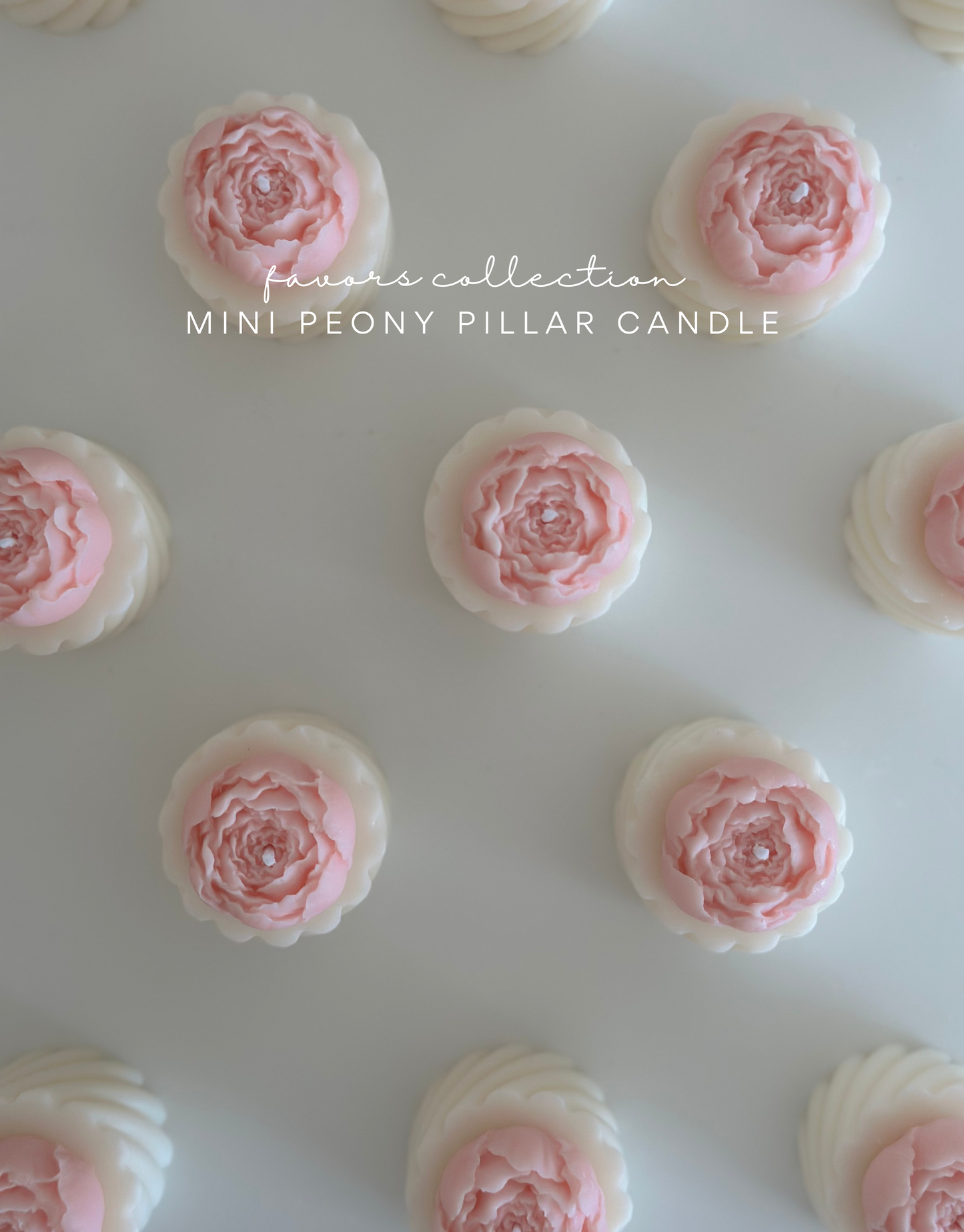 MINI PEONY PILLAR CANDLE