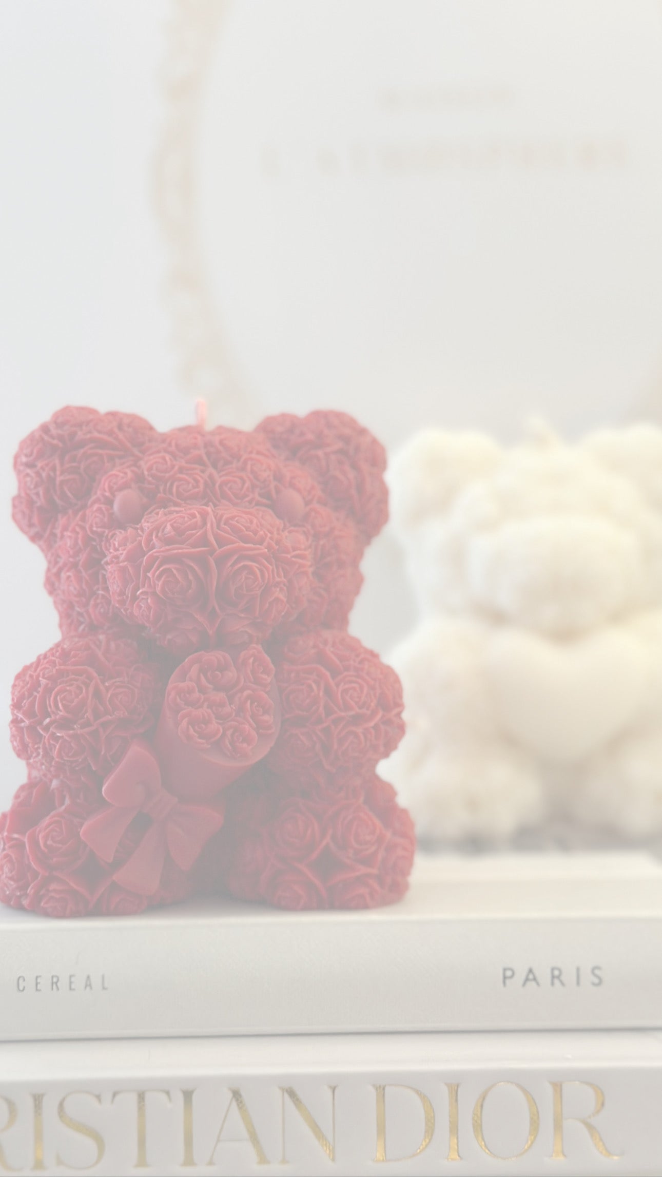 ROSE BEAR CANDLE