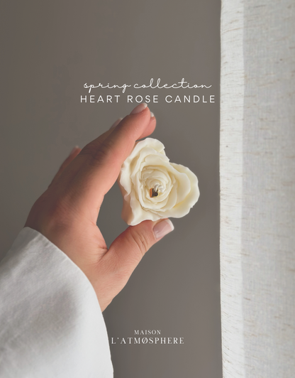 HEART ROSE CANDLE