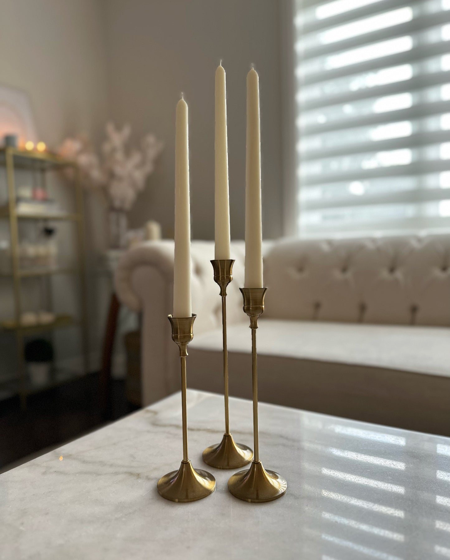 SIGNATURE CANDLE HOLDERS - BRASS