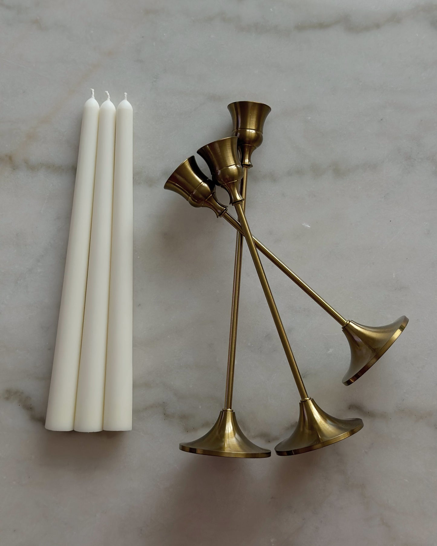 SIGNATURE CANDLE HOLDERS - BRASS