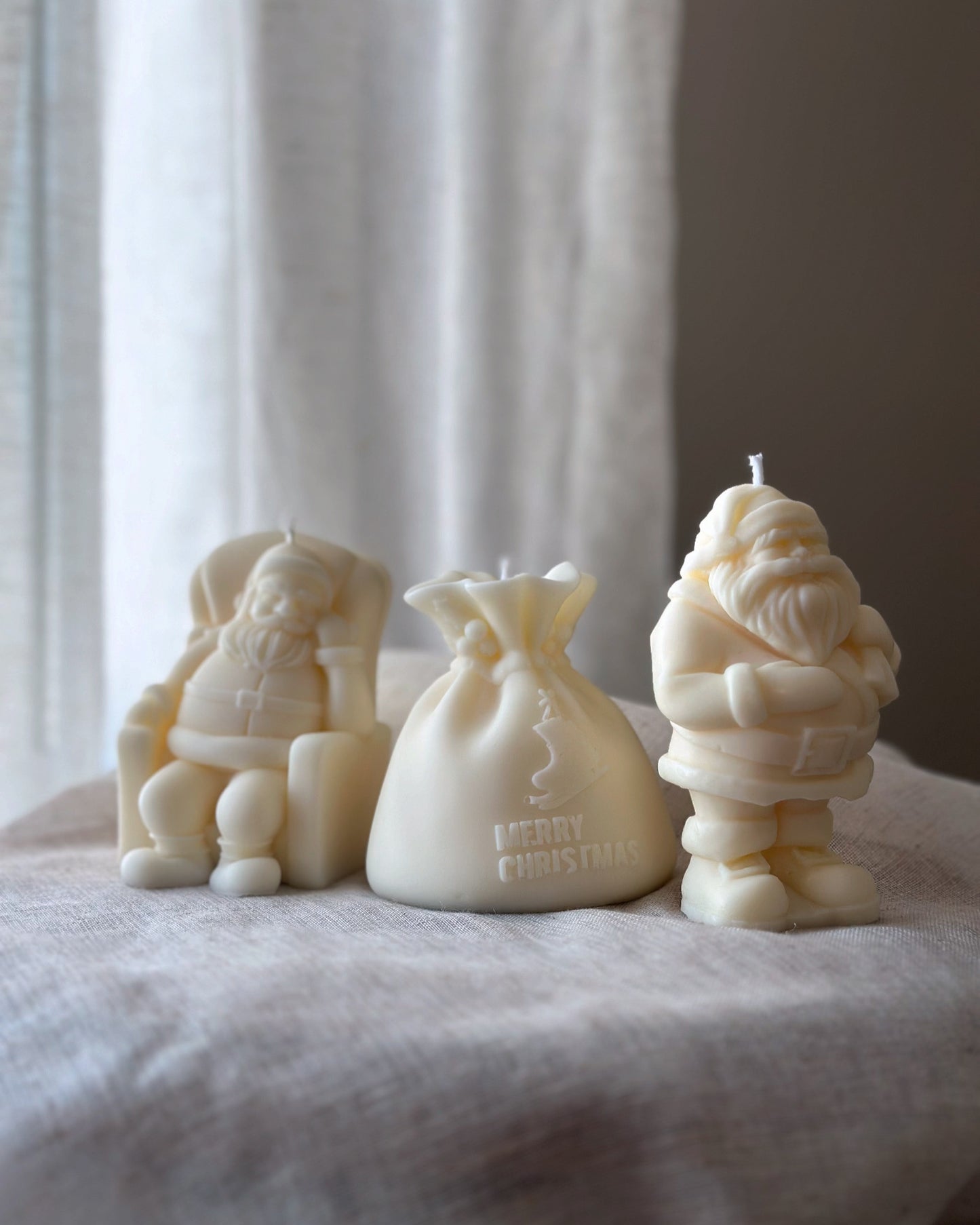 SANTA CLAUS CANDLE SET